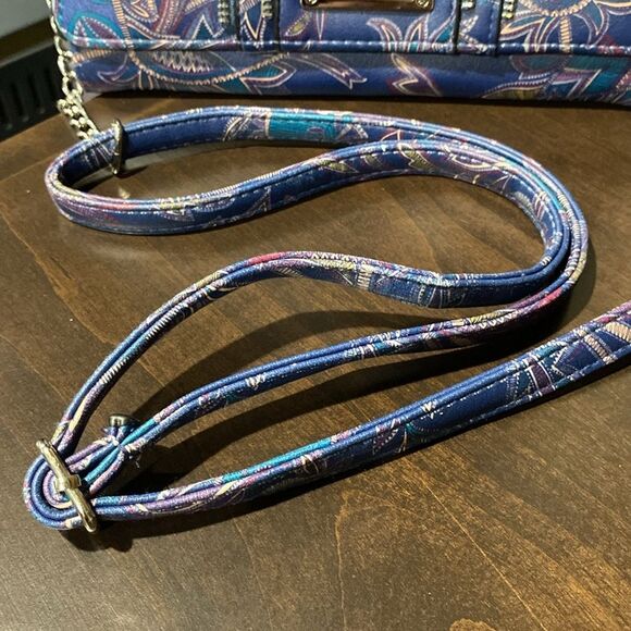 Nicole by Nicole Miller Wallet Convertible Clutch Crossbody Zipper Purse - Picture 5 of 11